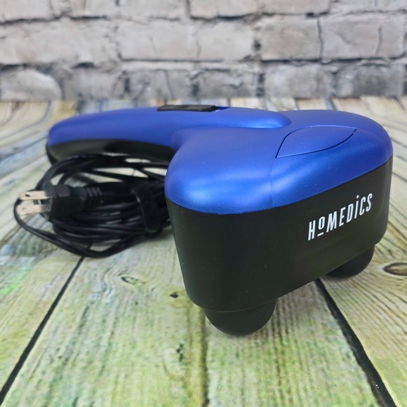 HoMedics Blue Handheld Percussion Massager Vibrating Wand PA-MWMT Works TESTED - Picture 4 of 8